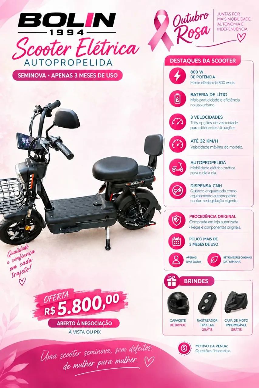 SCOOTER ELÉTRICA BOLIN 1994