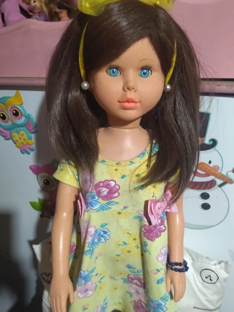 Boneca antiga 80 centímetros 