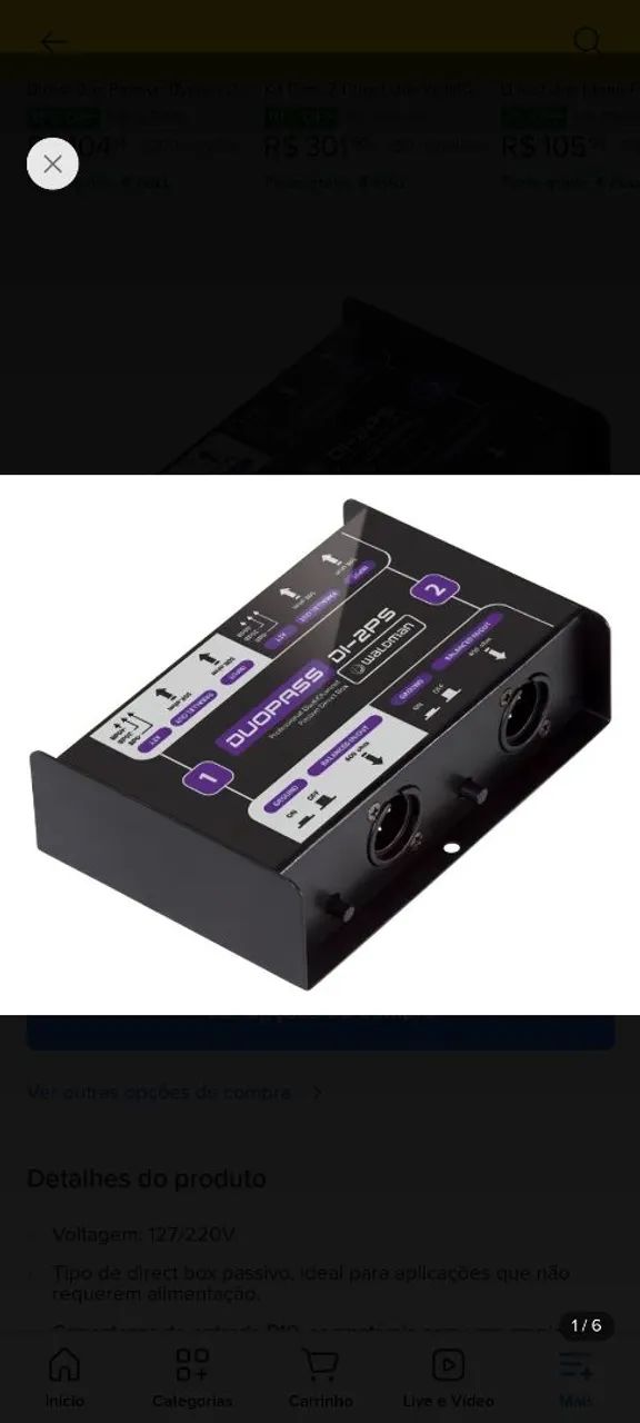 Direct box Stereo 