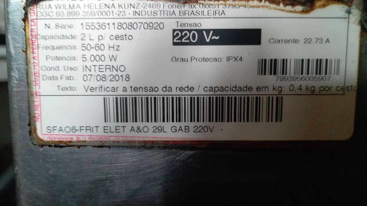 Fritadeira Venâncio usada! - Foto 3