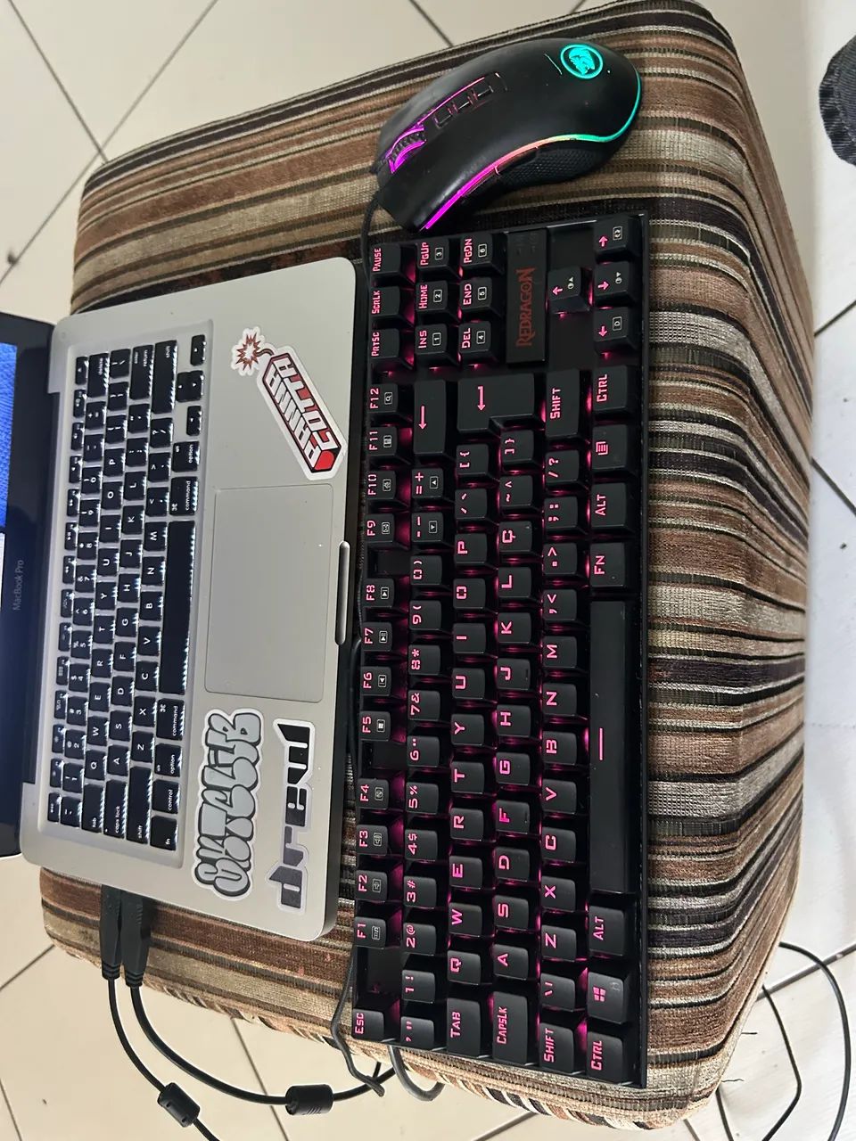 Teclado Mecânico Red Dragon + Mouse Red Dragon - Foto 2