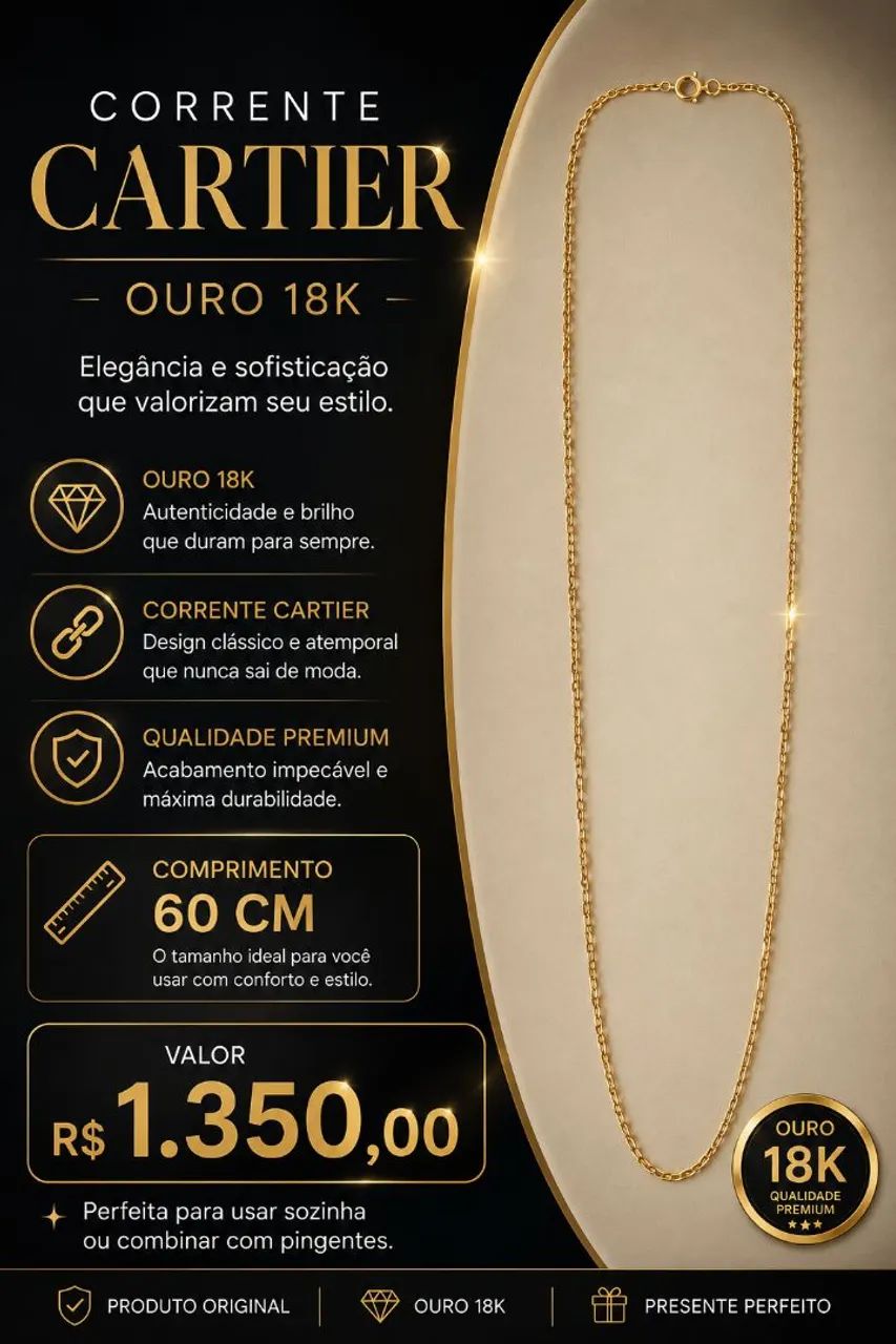 Corrente ouro 18