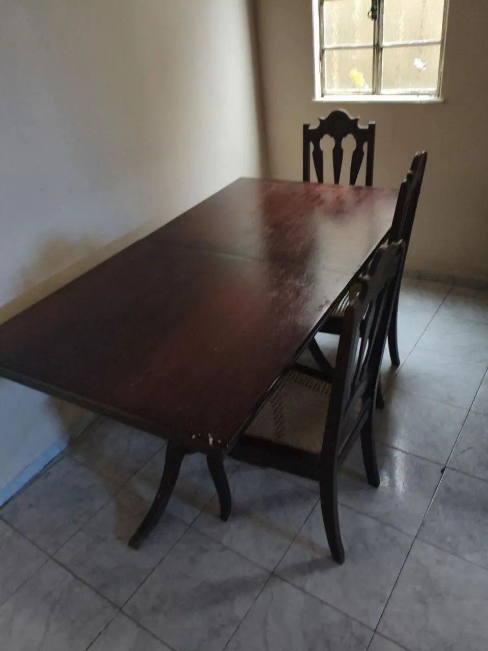 Mesa de jantar antiga extensível - Foto 3
