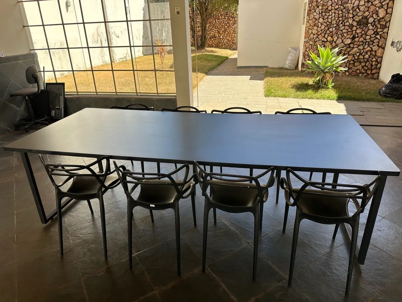 Mesa escritório com 10 cadeiras  - Foto 3