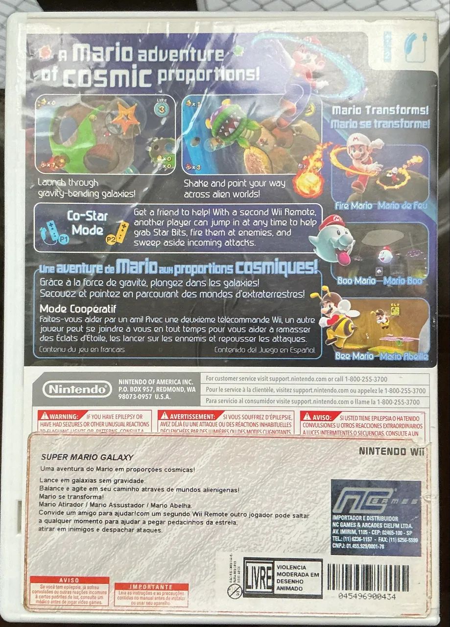 Jogos Wii: Super Mario Galaxy  - Foto 3