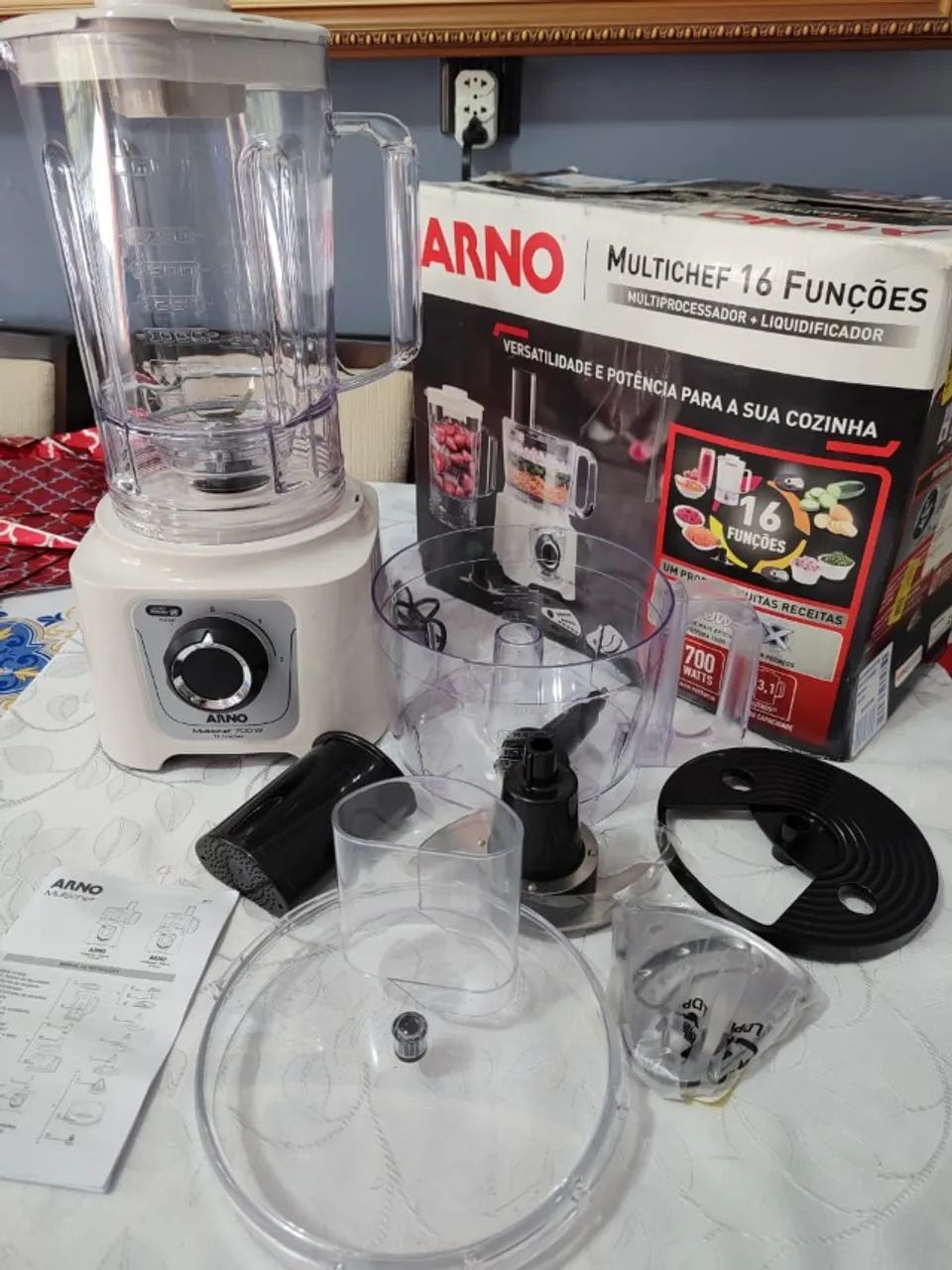 Multiprocessador Arno 700w 16 Funções Marfim Mp62 | Arno - Foto 5
