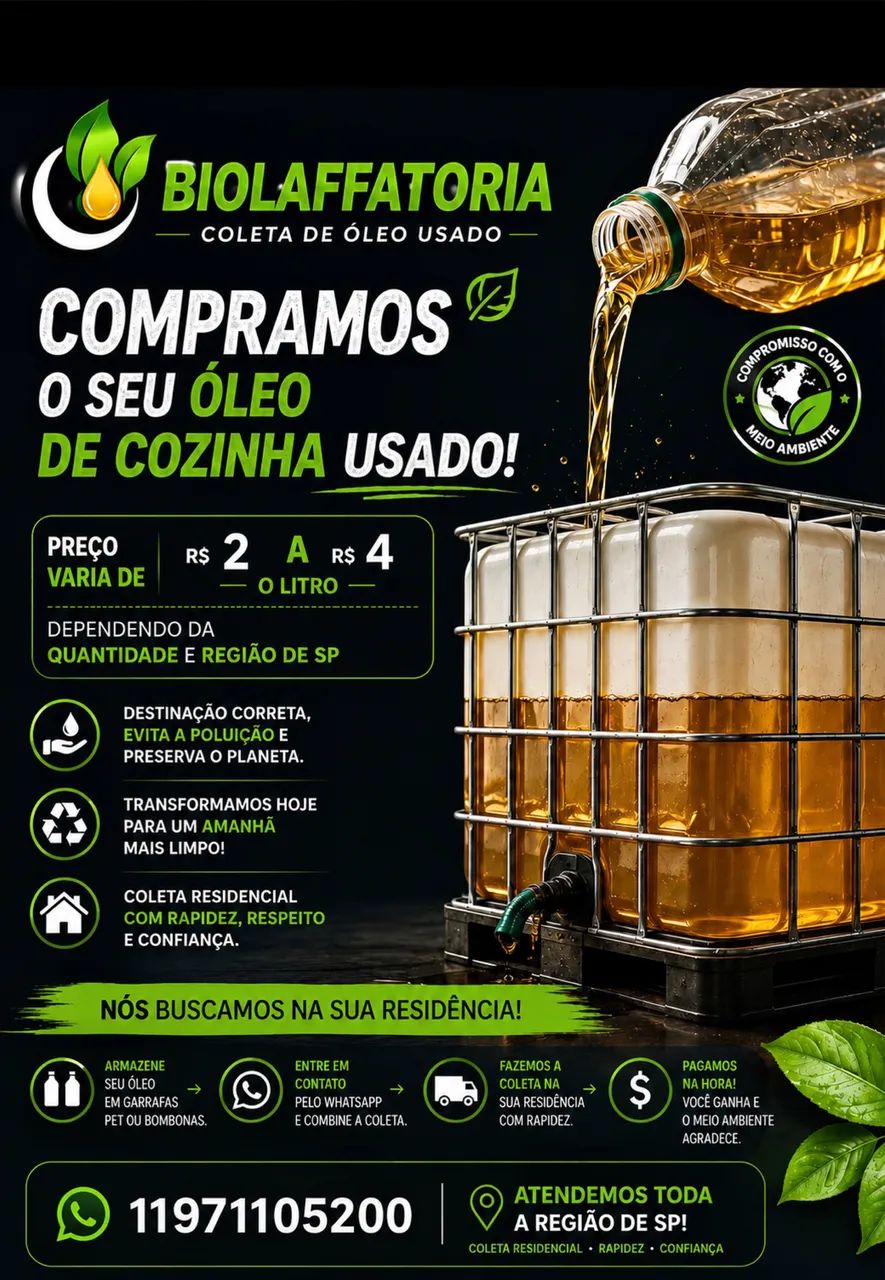 Retirada De Óleo Usado.?