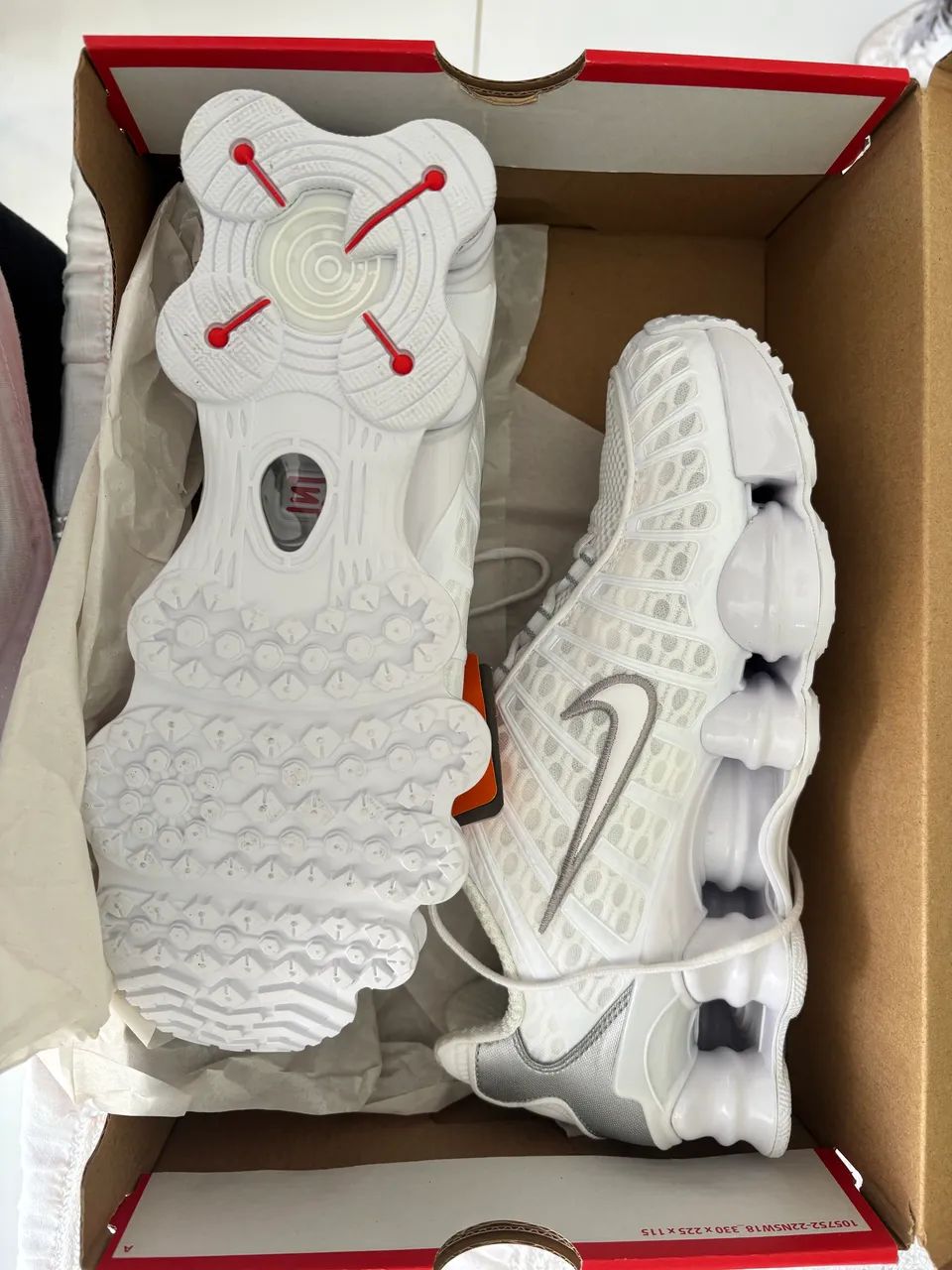 NIKE SHOX TL BRANCO - Foto 4