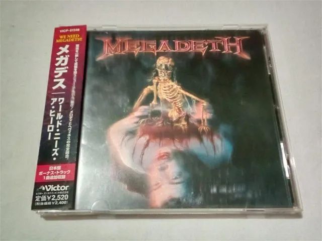 Megadeth - The World Needs A Hero - Cd Japones Com Obi