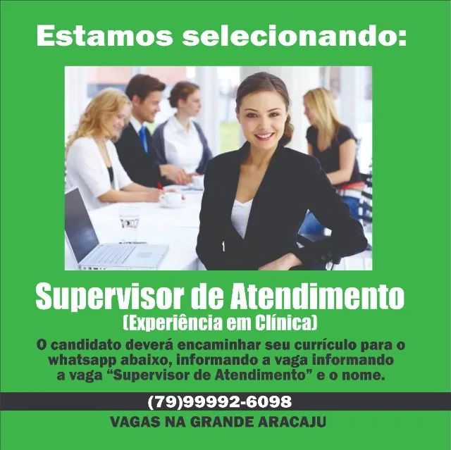 SUPERVISOR DE ATENDIMENTO PARA CLÍNICA