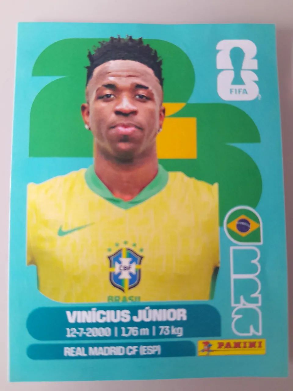 TROCO Figurinha Brasil VINI Jr. BRA 14