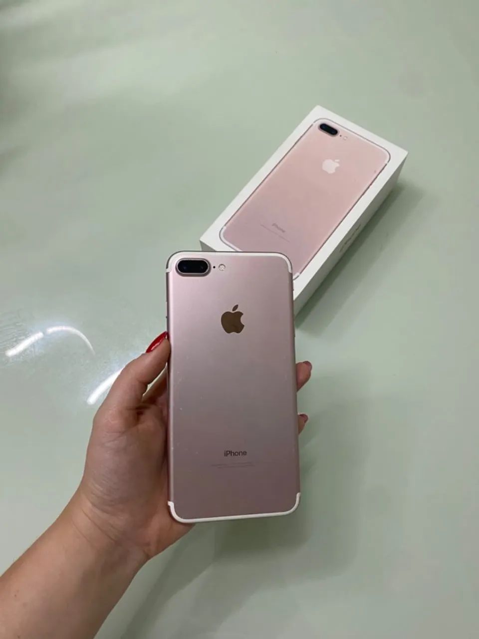 iPhone 7 Plus 32GB Ouro Rosa - Todo Original + Caixa  - Foto 2