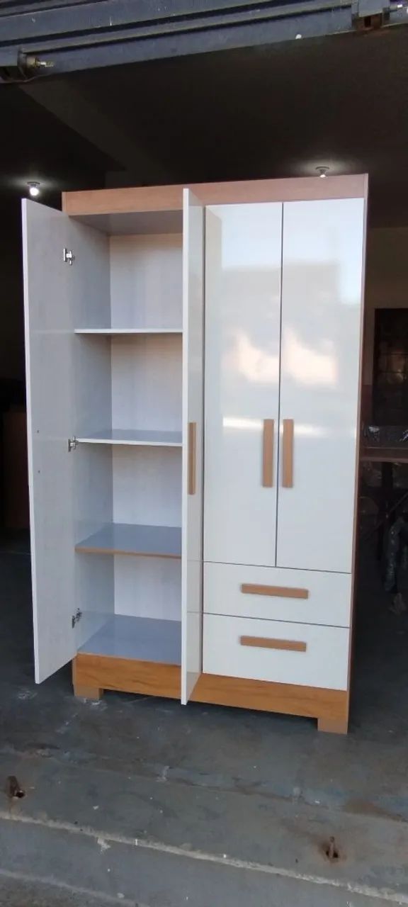 Guarda Roupa Solteiro 4 Portas Novo Com Entrega Expressa - Foto 4