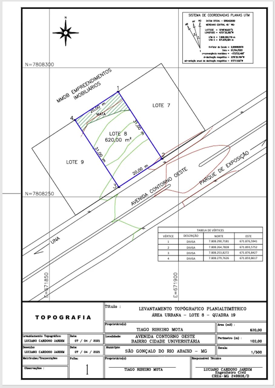 Lote comercial de 620m² em São Gonçalo do Rio Abaixo - Foto 6