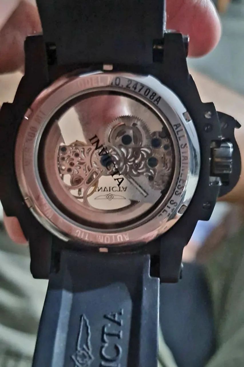 Relógio Invicta original modelo modelo automático sem bateria, Mechanical Skeleton!! - Foto 4