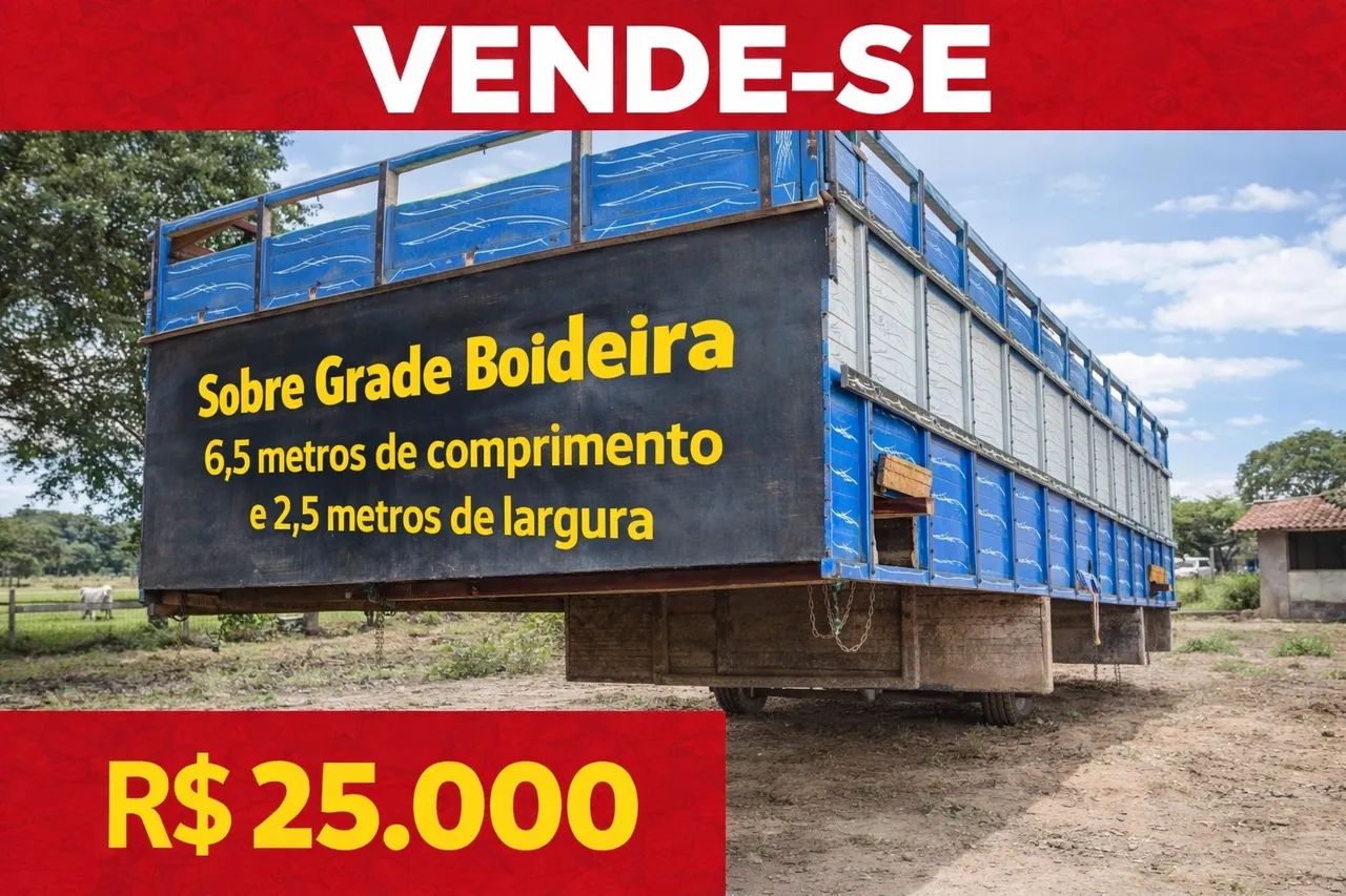 Sobre grade boiadeira para caminhão 