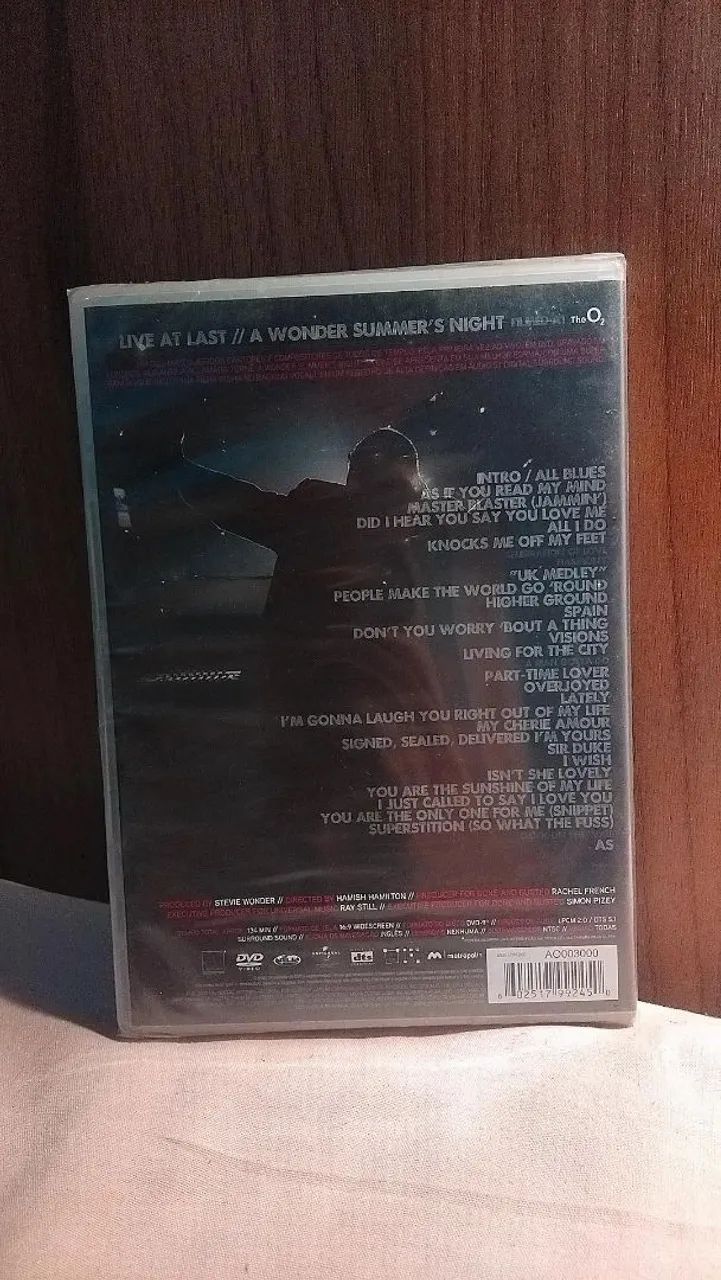 DVD Stevie Wonder Live At Last LACRADO  - Foto 2