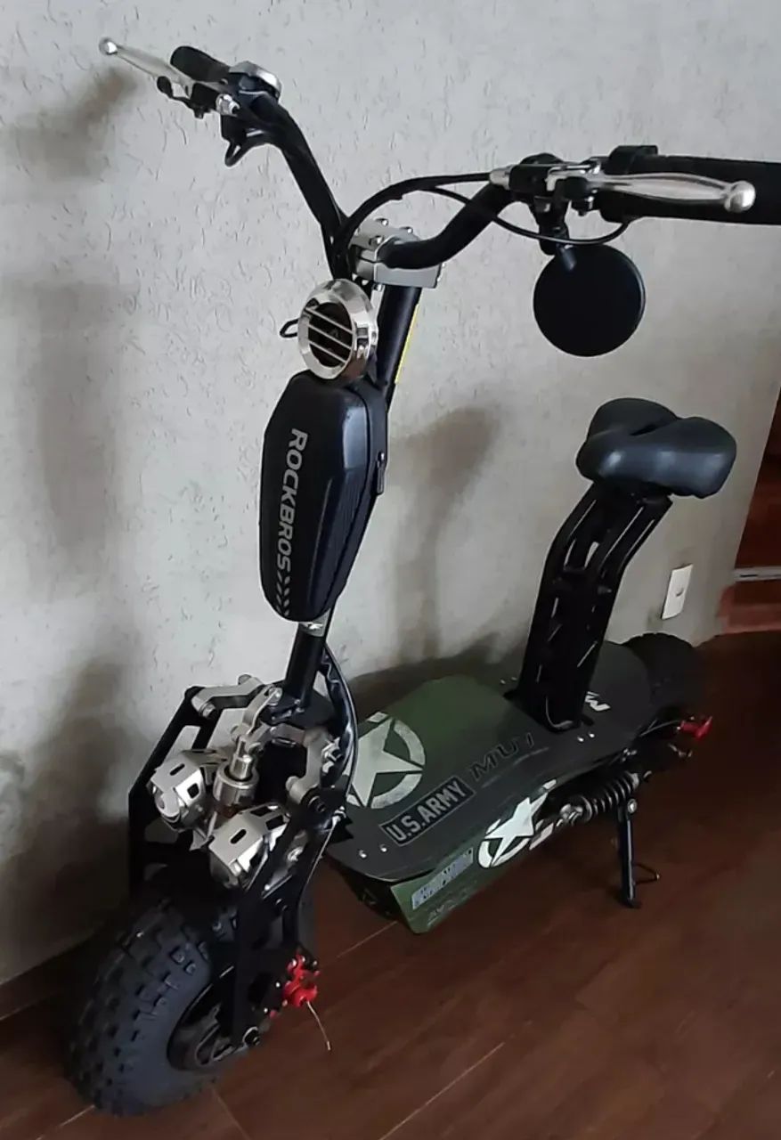 Patinete Elétrico Mxf Muv 1600w 48v Scooter (ler Descrição) Verde-escuro - Foto 3