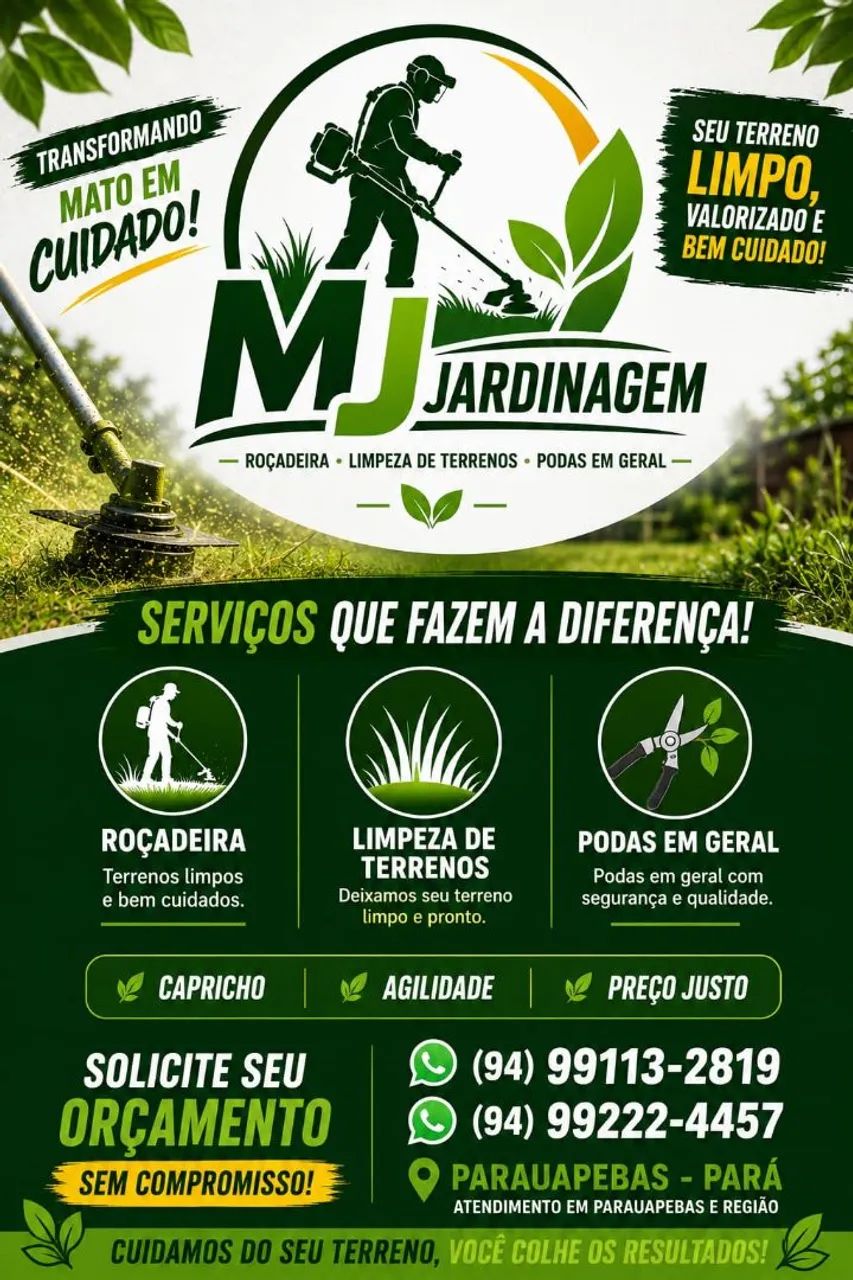 MJ Jardinagem | Roçagem, Limpeza de Terrenos e Podas  - Foto 4