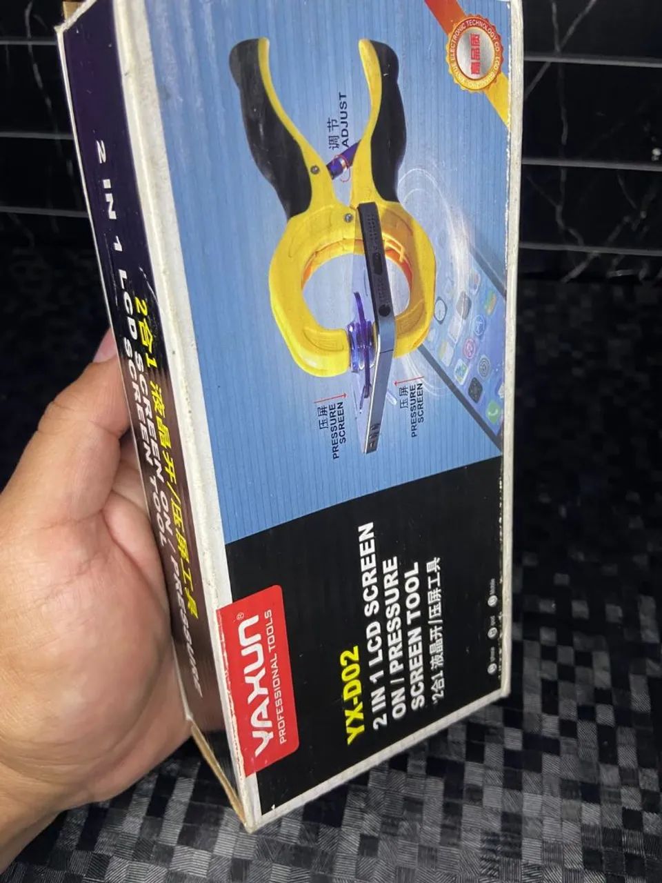 ALICATE 2x1 DE PRESSÃO PARA ABRIR CELULAR LCD - YAXUN YX-D02 - Foto 4