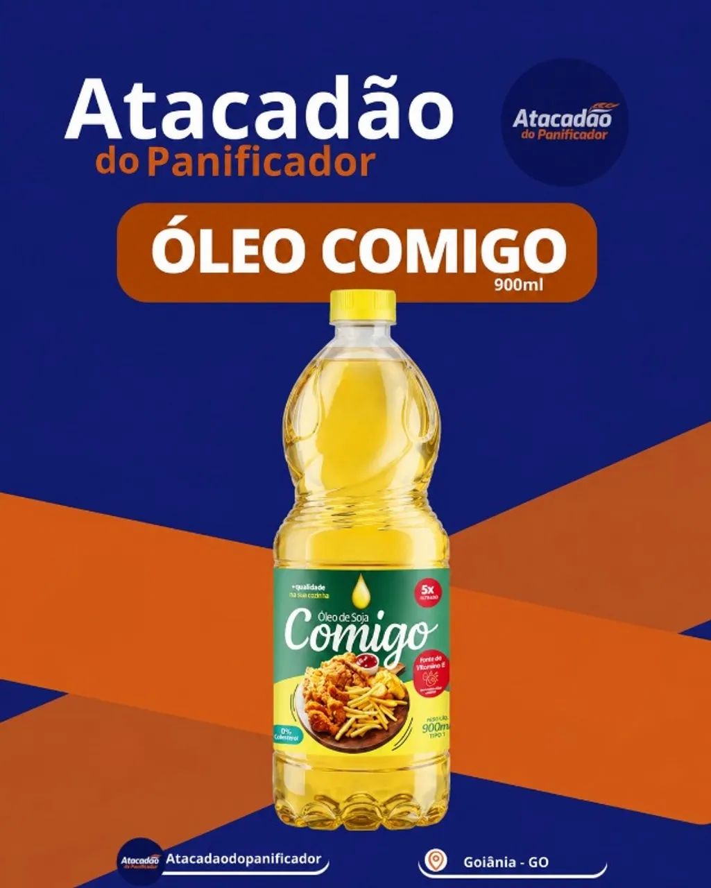 Óleo de Soja Comigo 900ml - Caixa com 20 und [Pronta Entrega]