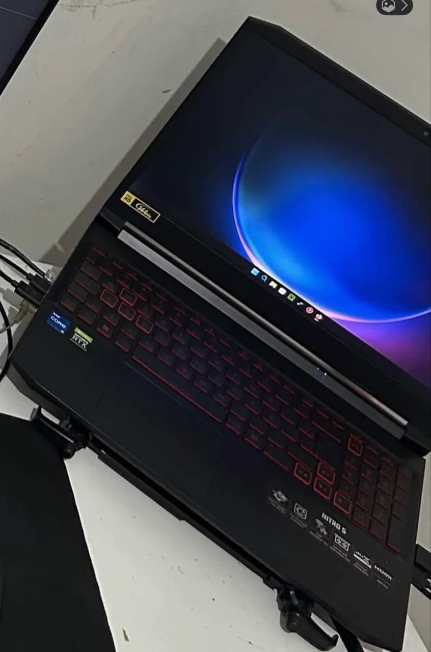 VENDO E TROCO Acer nitro 5 12gb d ram i5 11400h rtx 3050