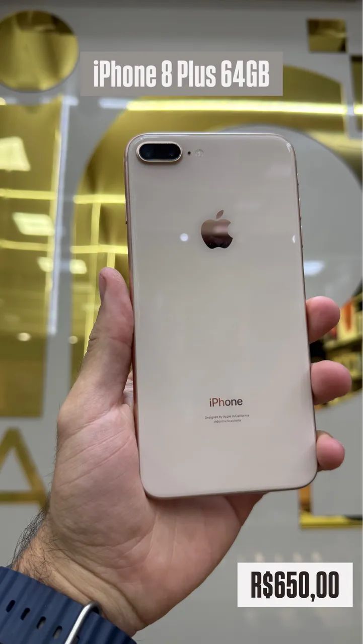IPHONE 8 PLUS 64GB DOURADO SEMI NOVO MEGA PROMO - Foto 3