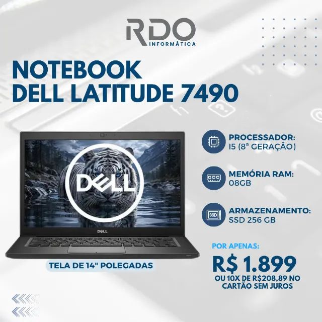 Notebook Dell 7490 Core I5 08GB | Ideal para Empresas