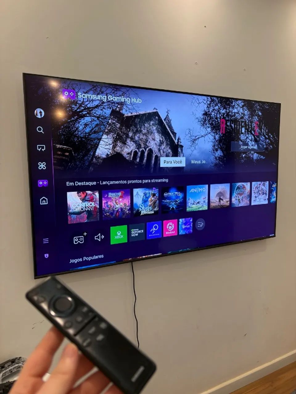 Smart 65 4k Samsung game Hub comando de voz  - Foto 5