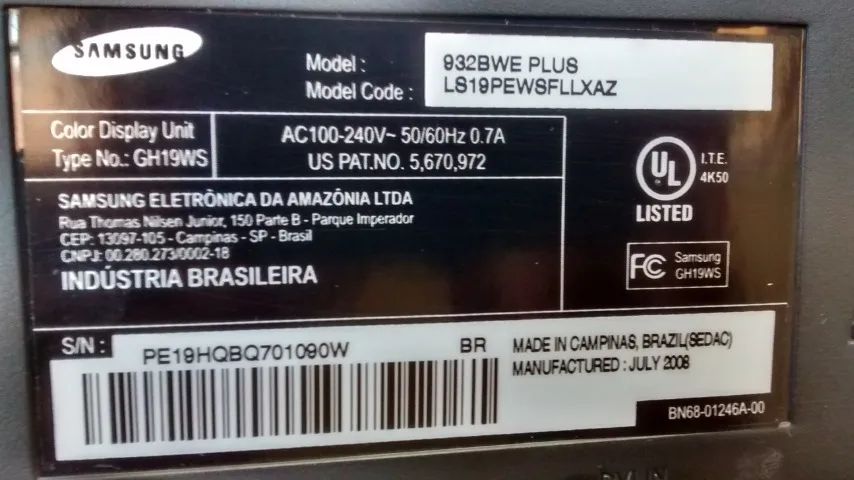 Monitor Lcd 19" Samsung  - Foto 5