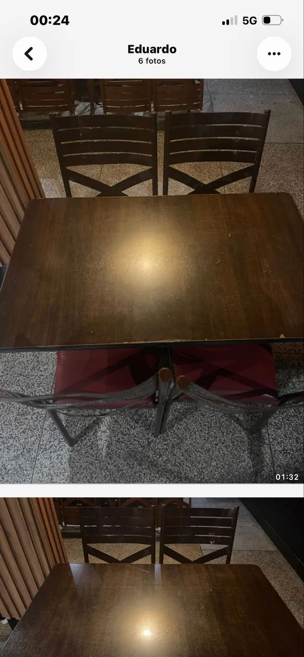 Vendo 50 jogos de mesas com cadeiras