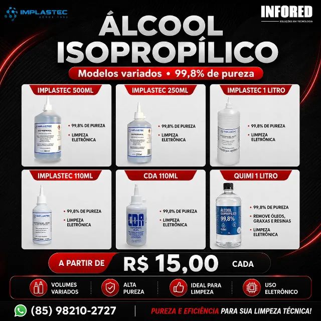 Álcool Isopropílico 99,8%