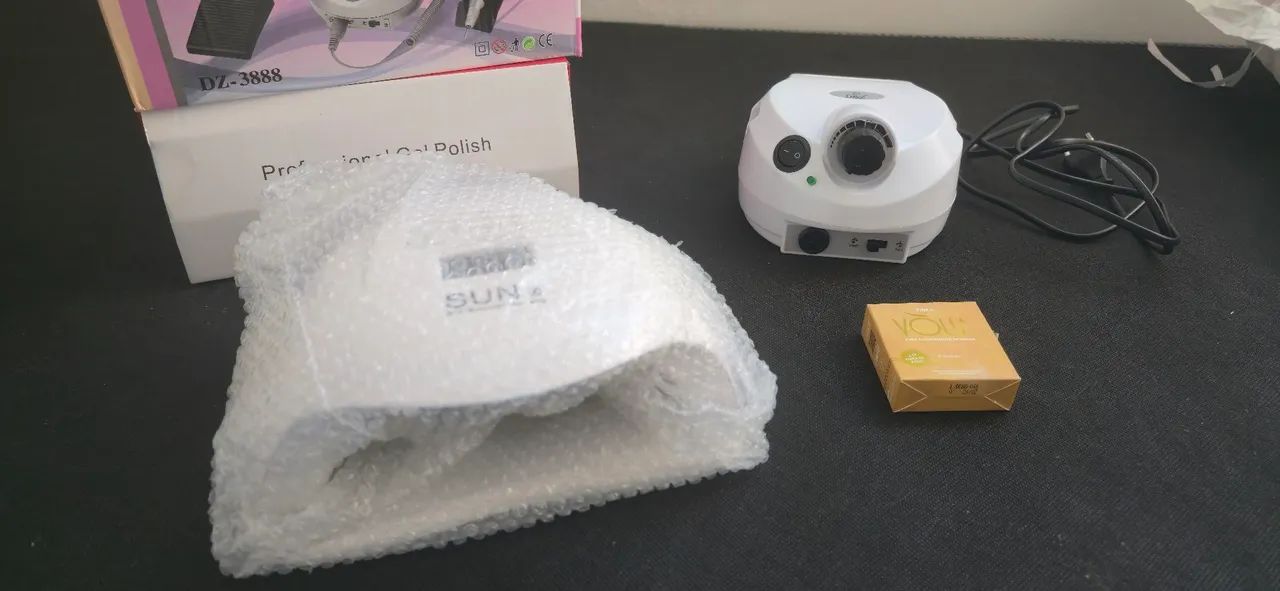 Lixadeira e Cabine para Unha de Gel