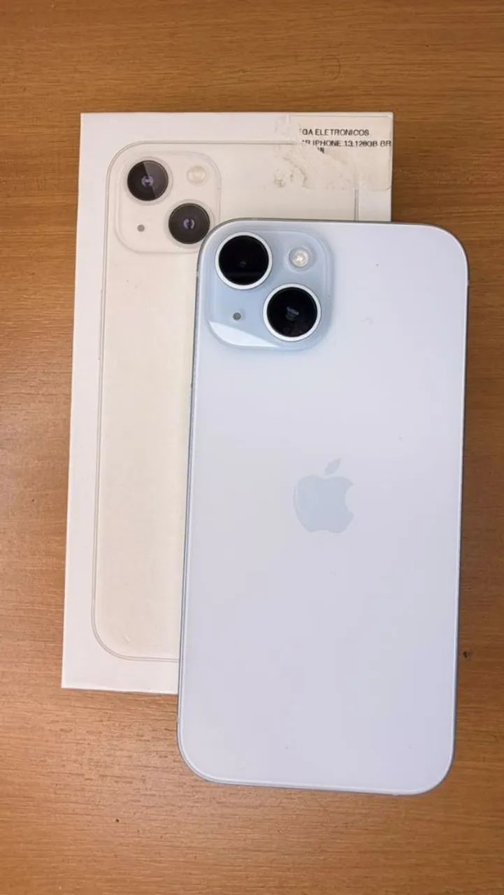 IPHONE 15 128GB VERDE ÁGUA GARANTIA APPLE ATÉ 2027 COM NF  - Foto 5