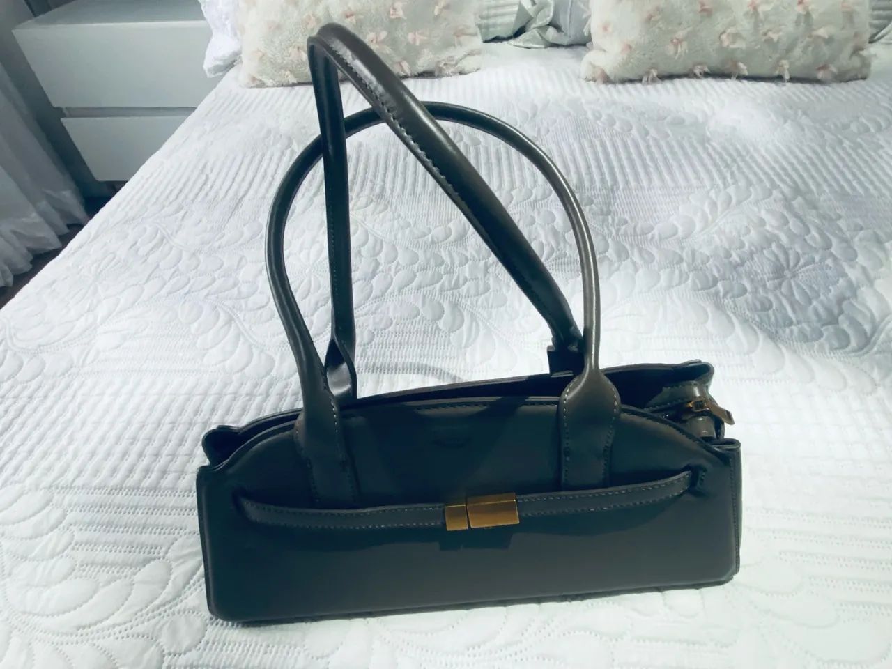 Bolsa feminina caqui nova