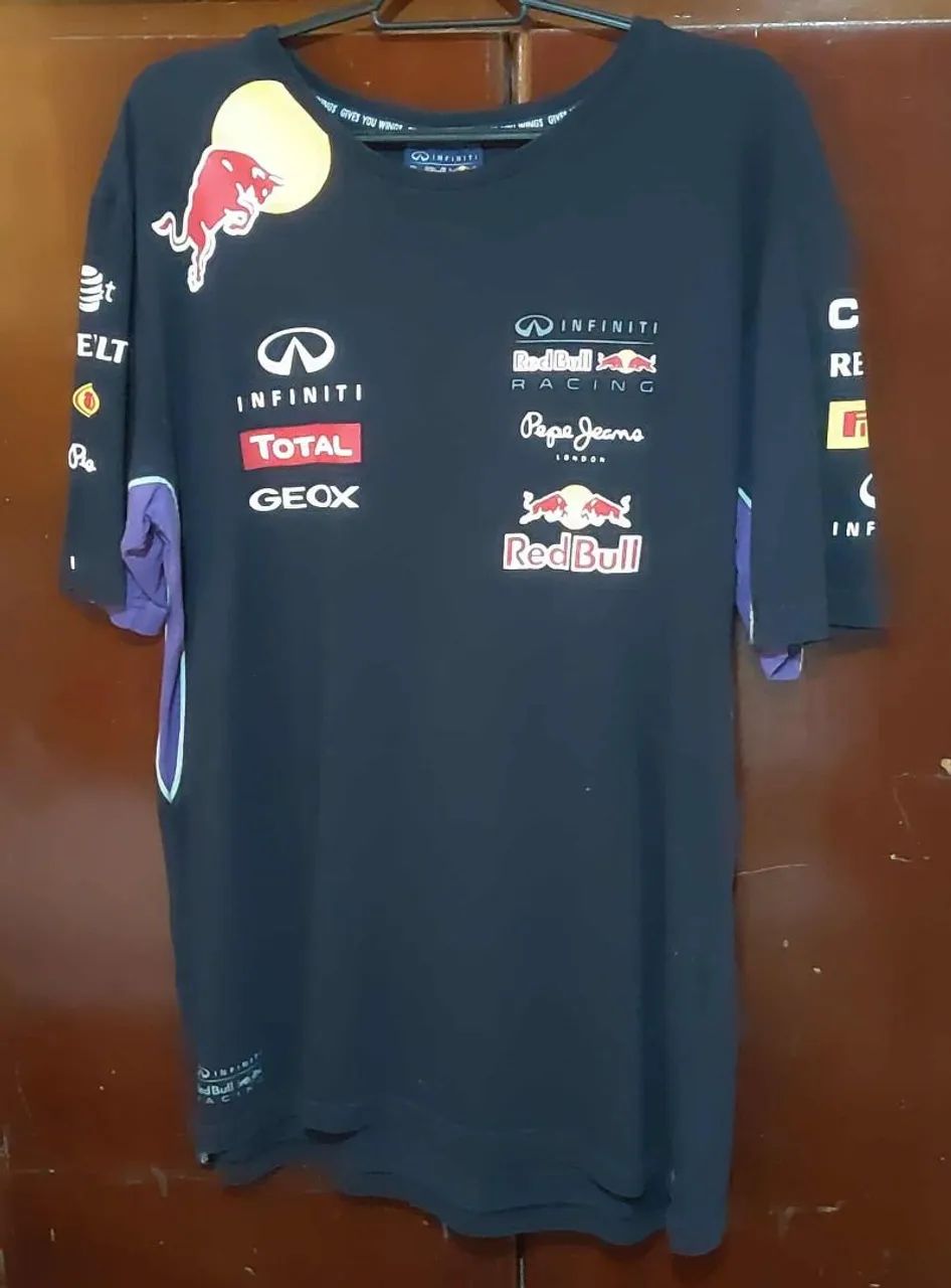 Camisa Red Bull oficial team Fórmula 1