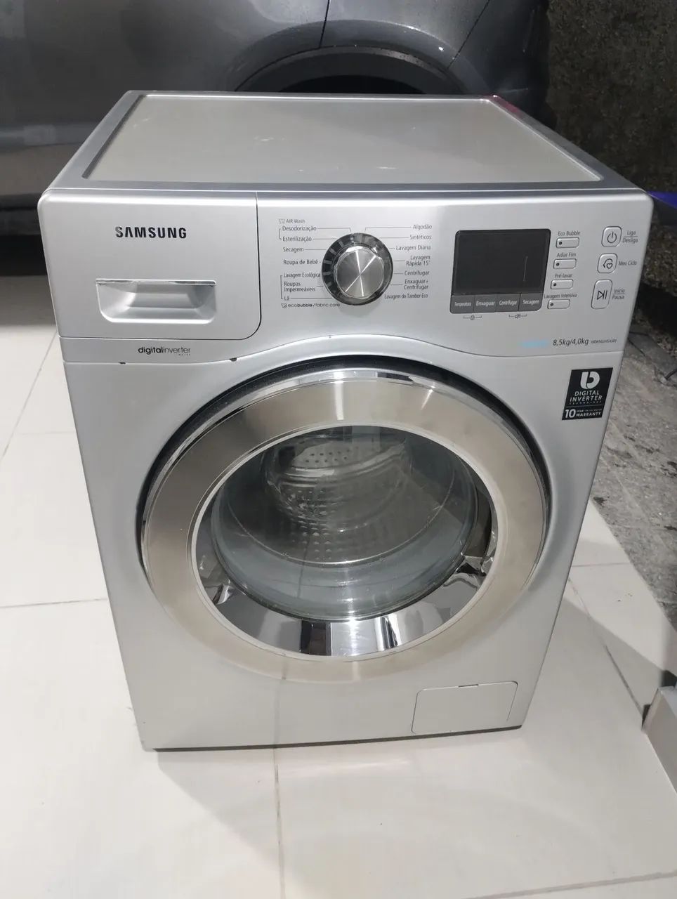 Lava e seca Samsung ler anúncio 