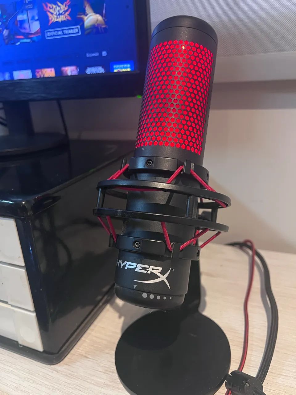 Microfone HyperX QuadCast Original USB Gamer Streaming