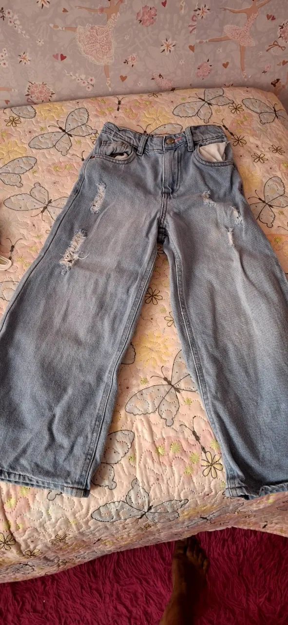 Calça jeans infantil feminina sem avaria  - Foto 3