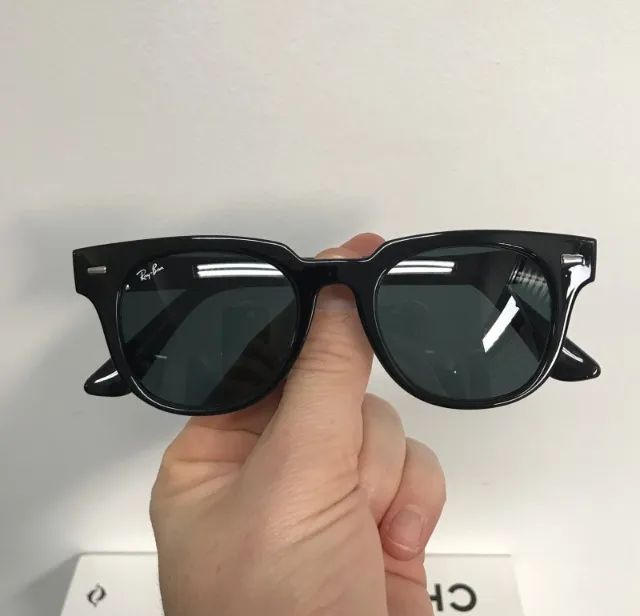 óculos de sol ray ban meteor black piano - Foto 5