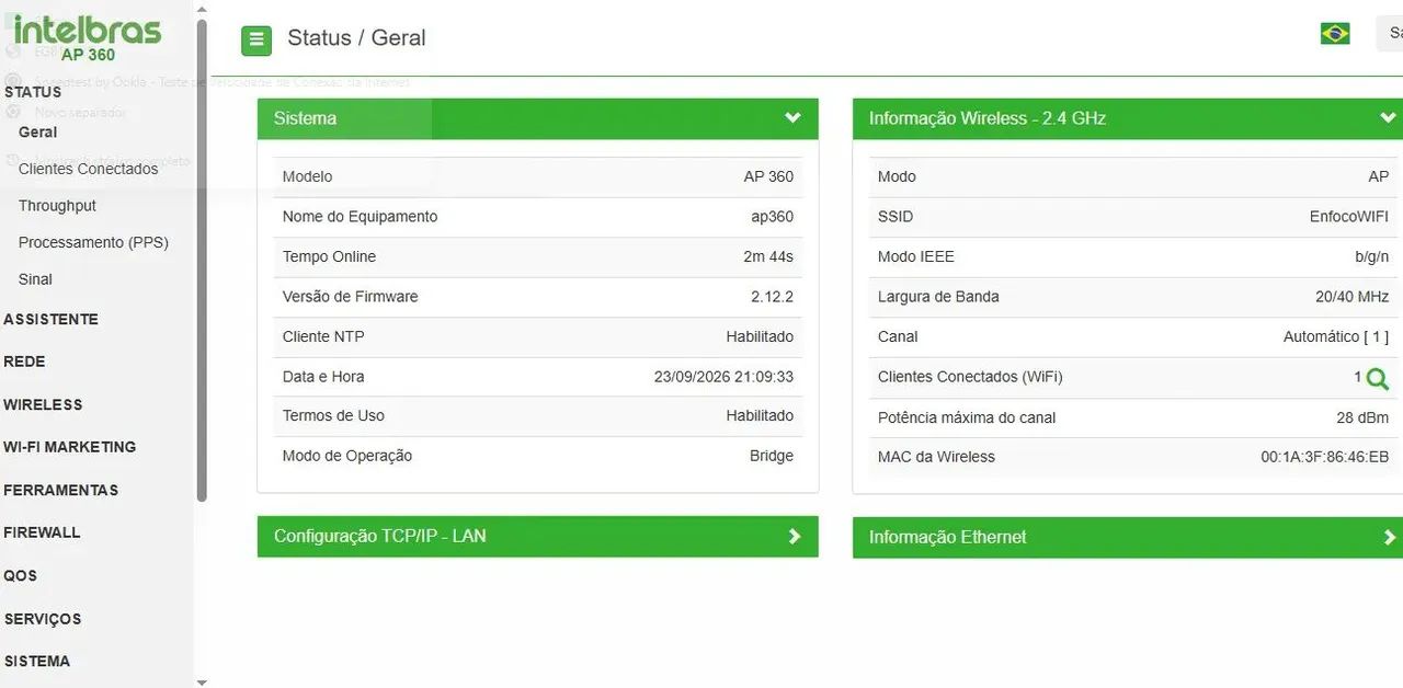 Access Point Intelbras AP 360 - Wi-Fi 2,4 GHz - Foto 2