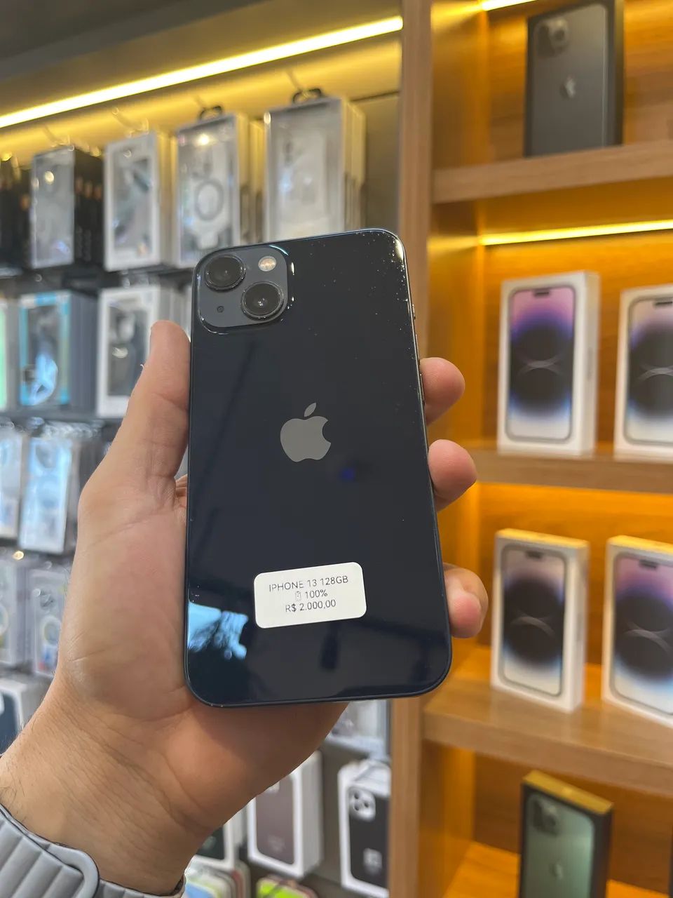 iPhone 13 128GB Preto 100%