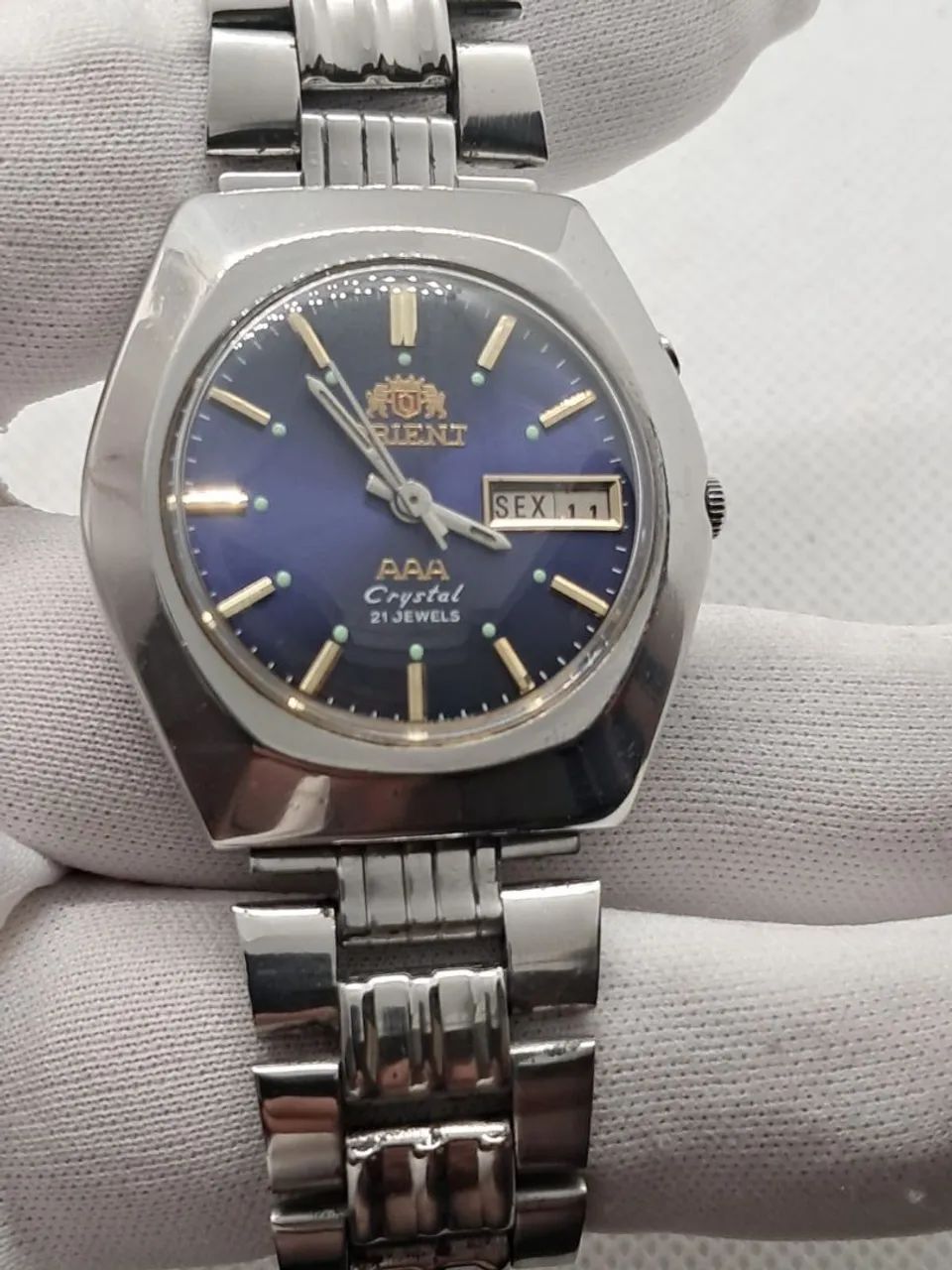 RELOGIO ORIENT AUTOMÁTICO AZUL 