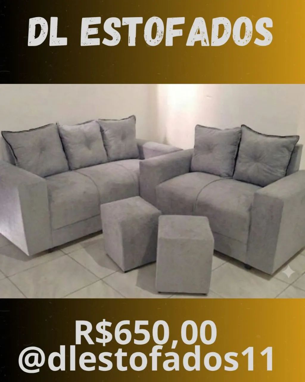 Conjunto de sofá com variedades de cores a pronta entrega  - Foto 3