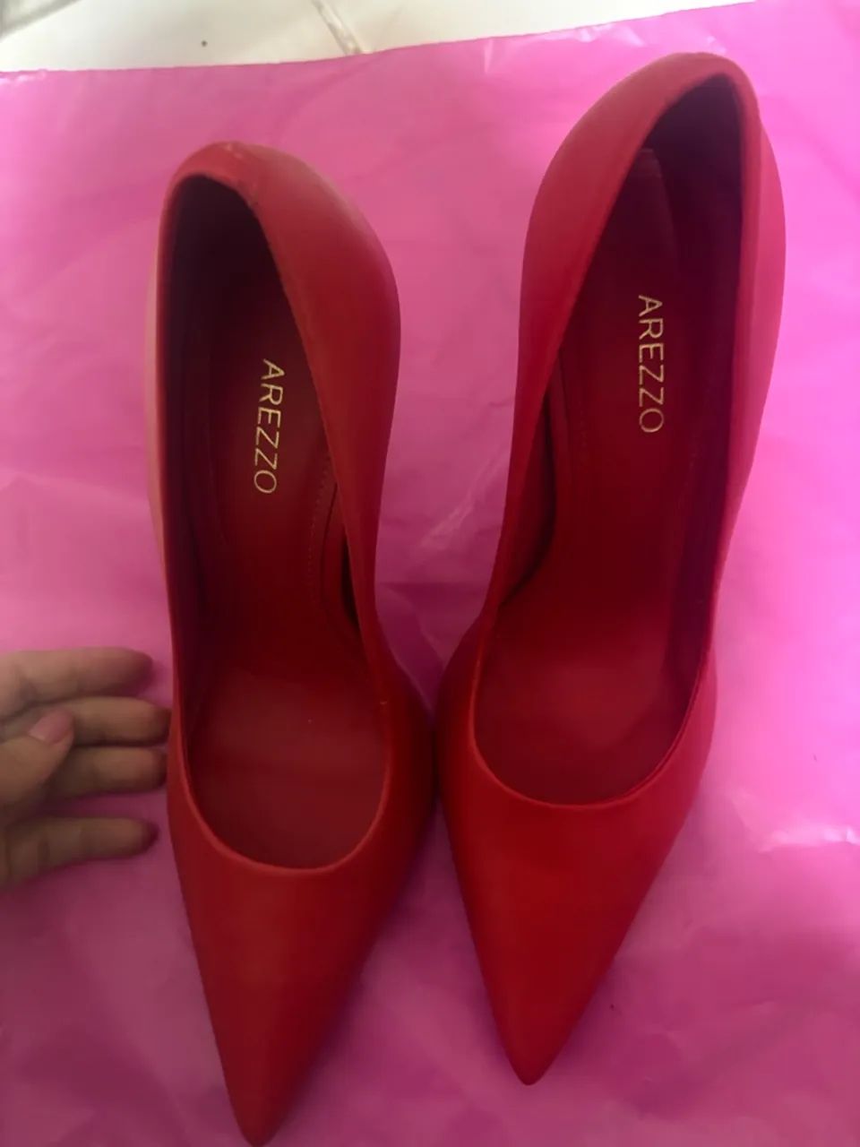 SCARPIN AREZZO VERMELHO 