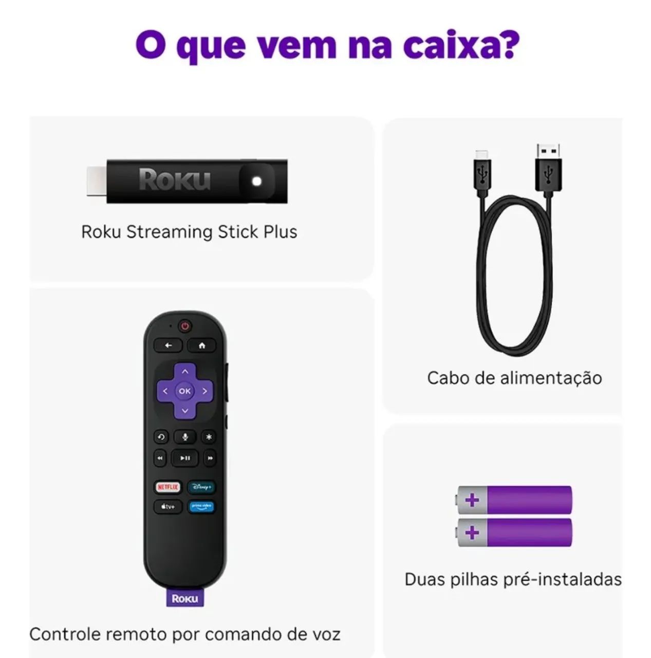 Roku Streaming Stick Plus 4K TVBox Aparelho Transforma TV em Smart - Foto 3
