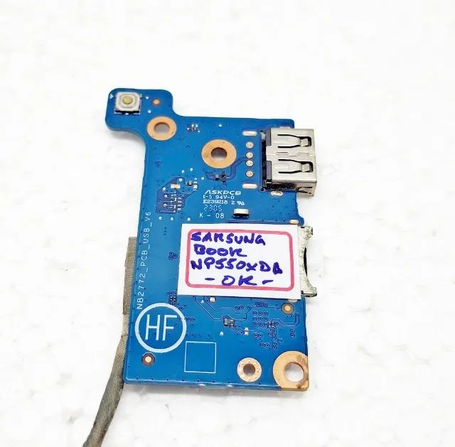 Placa Auxiliar Notebook Samsung Book NP550XDA NB2772_PCB_USB_V6 - Foto 5
