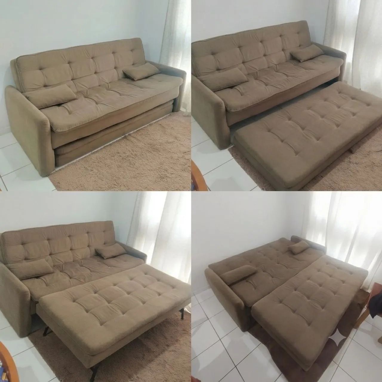 Sofá/cama + cama auxiliar 