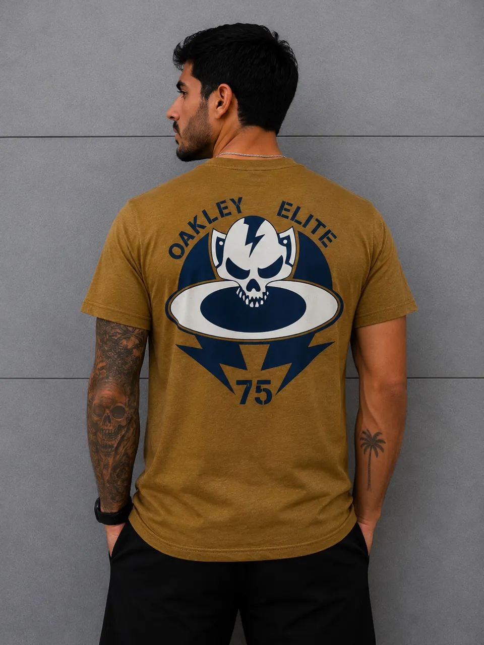 Camisa Oakley Marrom - Malha Peruana Casual Premium 30:1 - Foto 2