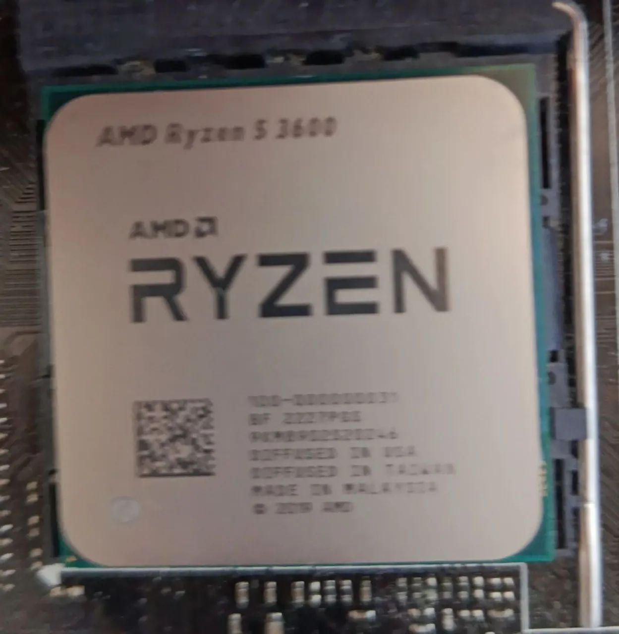 Ryzen 5 3600 usado período 1 ano e meio